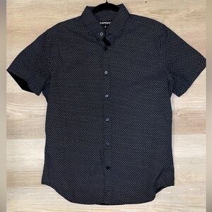 Express button down short sleeve dress shirt
